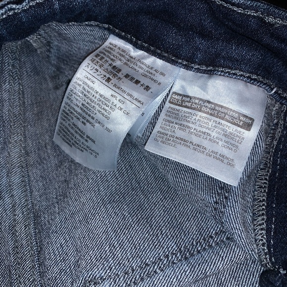 Levi’s 711 Blue Retro Deep Pocket Skinny Jeans - Picture 5 of 5